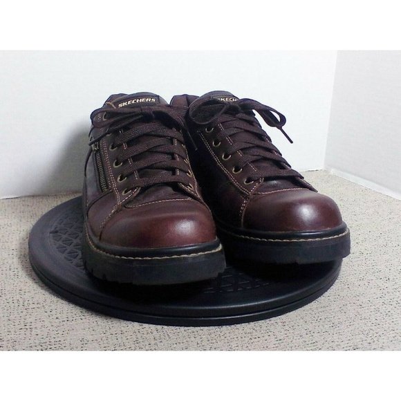 Skechers Shoes - Skechers Womens Leather Chunky Heel Lace-up Oxford Vintage 90's Y2K Hiking Shoes